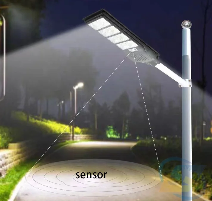 Factory price street light 600W all in one abs housing waterproof outdoor solar street light