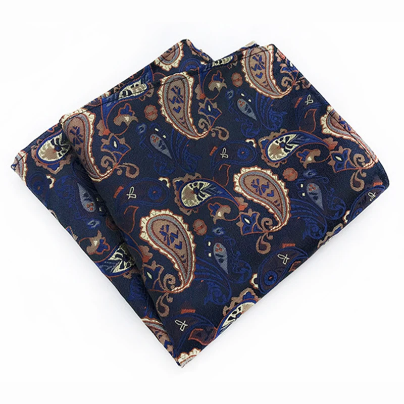 Luxury Mens Handkerchief Silk Accessories Hanky Pocket Squared Handkerchief Pocket Scarf Paisley Polka Dots Party Wedding Prom
