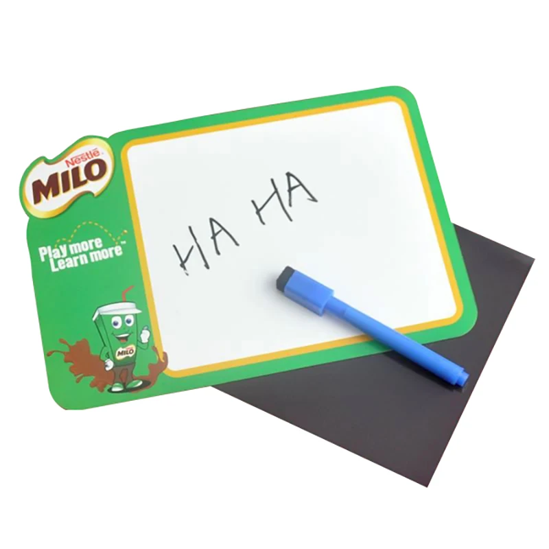 Customized fashion dry erase flexible magnetic whiteboard fridge magnet daily planner