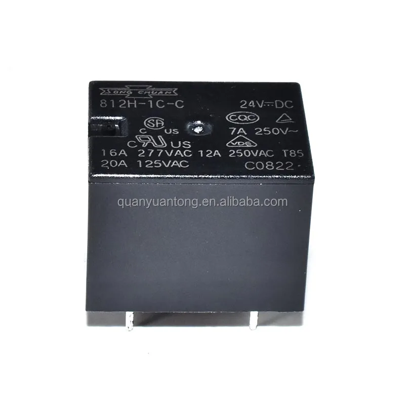 812H-1A-C- 5VDC 12VDC 24VDC 16a, a group of normally open original Taiwan Songchuan relays