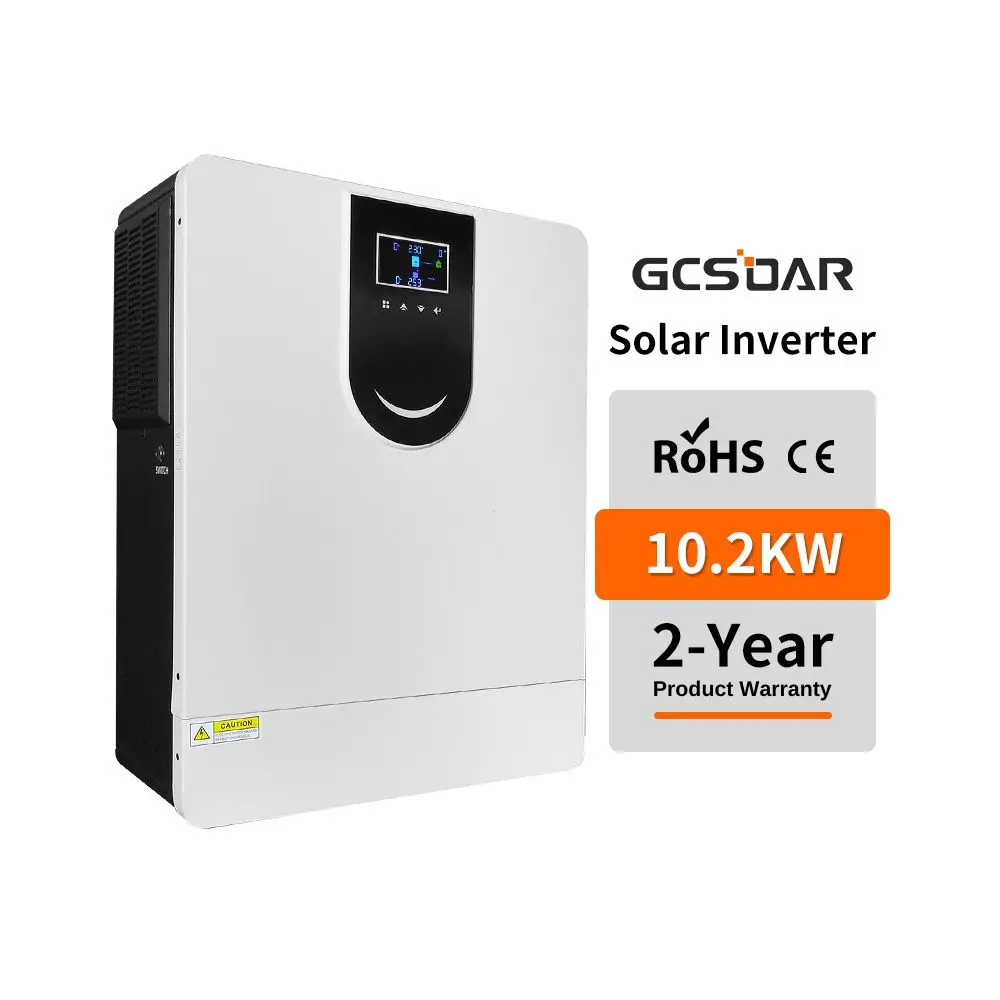 GCSOAR Hybrid 1000va 10.2kva 48V Hybrid Inverter Built-in 160A MPPT controller PV Power Supply Solar hybrid Inverter