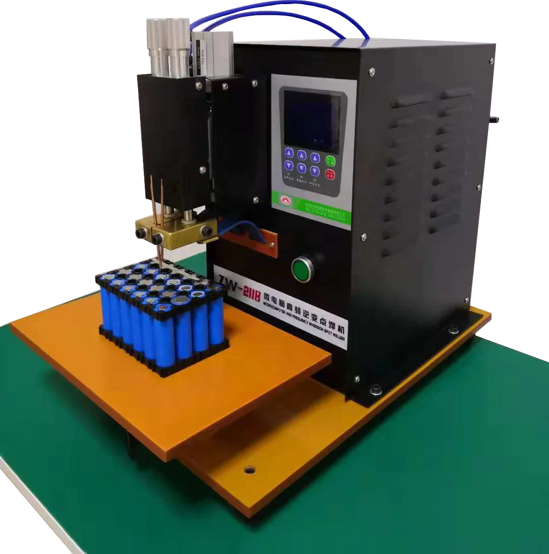 Pneumatic Battery Cylindrical Spot Welding Machine For 18650 21700 26650 32700