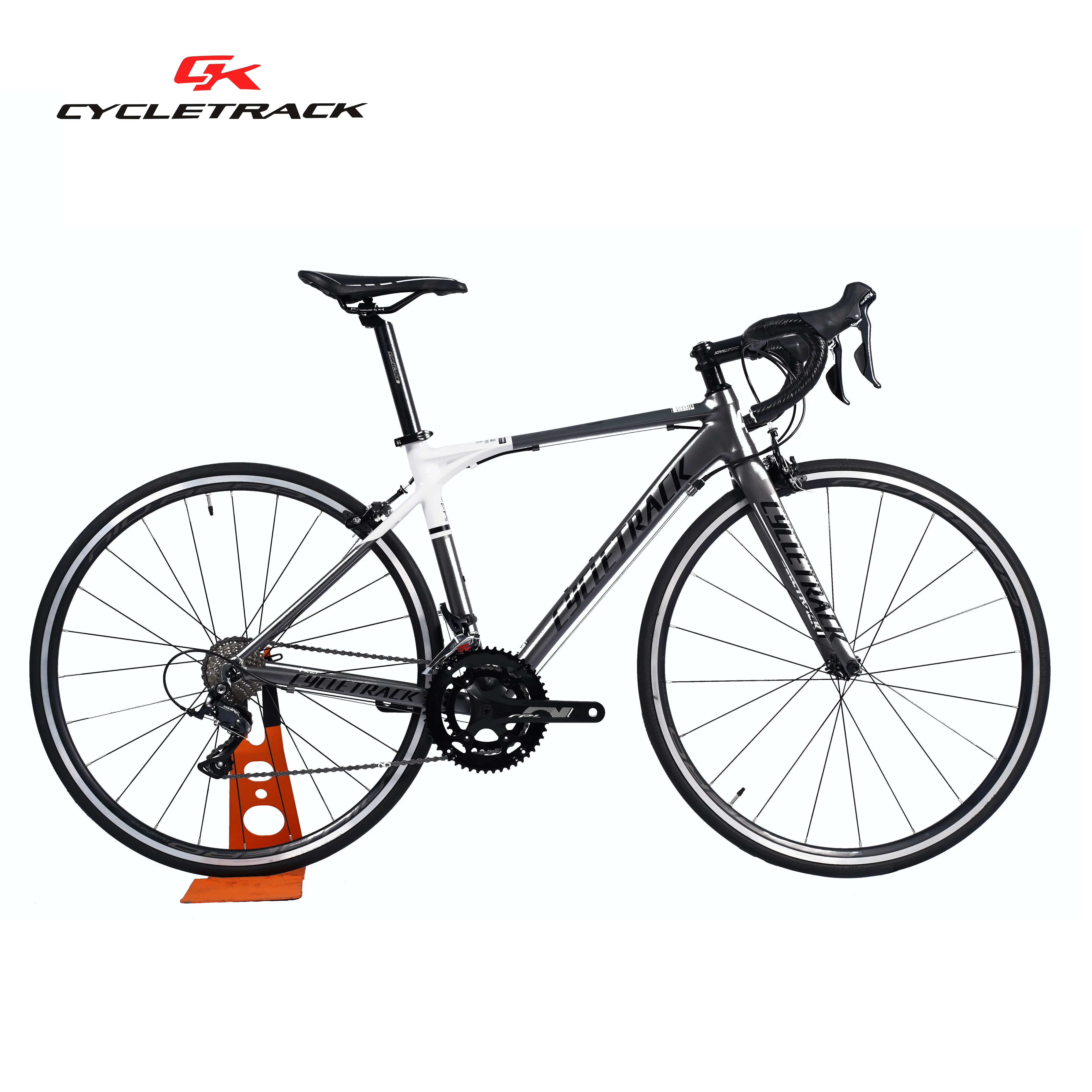 CYCLETRACK Factory Wholesale Road Bike Aluminum Gravel Bike 700C SHIMANO R3000 Bicycle C Brake 18 Speed Racing Bikes for Adult
