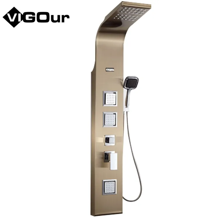 baie dus robinet high quality shower set classic style ABS jet massage pause spray stainless steel shower panel