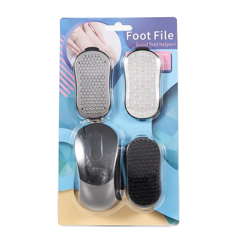 High Quality Tender Foot Care Tool Set Stainless Steel Glass Includes Foot Washboard Dead Skin Heel Calluses Removal Beauty Foot