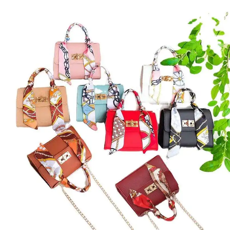 2024 Women Mini Pack Shoulder  Bag Fashion bolsa Silk Scarf Designer Messenger Crossbody Bag Clutch Wallet Purse Handbags