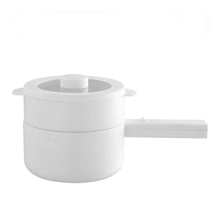 New Style Custom Logo Long handle Mini Electric Steamer Boiler Hot Pot cooker Nonstick Breakfast Cooker