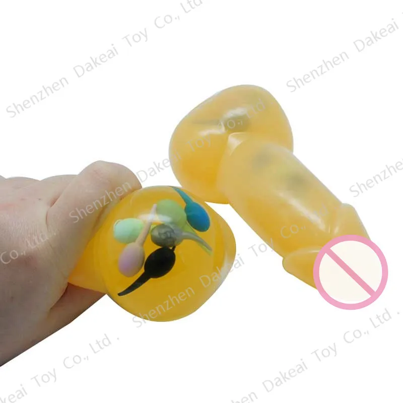 Party Favor Squeeze Penis Stress Relief Ball Anti Stress Squeeze Willy Novelty Gifts