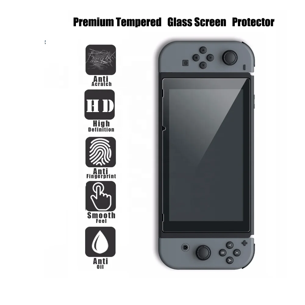 6.2' 0.33mm Premium Tempered Glass For Nintendo Switch Tablet Screen, Tempered Glass Screen Protector for Nintendo Switch 2020