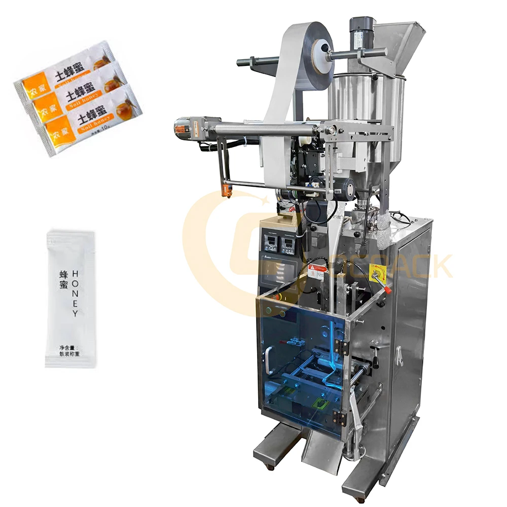 High Speed Automatic Mult-Function Salad Sauce Honey Peanut Butter Liquid Sachet Packing Machine