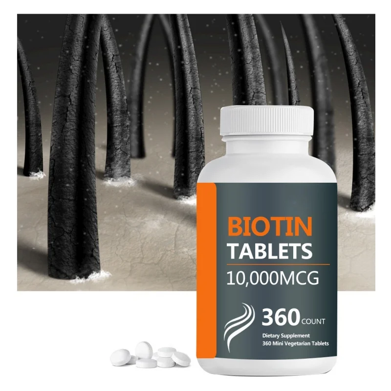 Best Selling High Quality Biotin Dietary Supplement Supports Healthy Hair Biotin Tablets