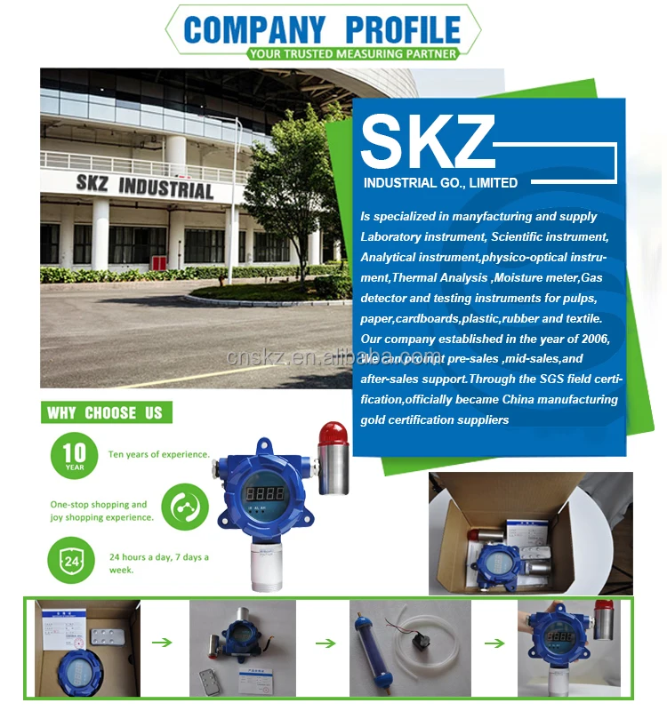 SKZ1050B Atmospheric specific fixed online 0-10ppm Carbon monoxide CO gas tester machine