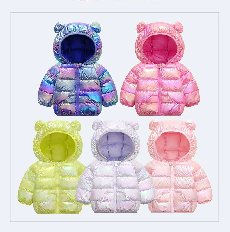 
2020 Winter Kids Clothing Children Clothes Cute Warm Light Hooded Boys Girls Baby Down Padded Jacket Coats 