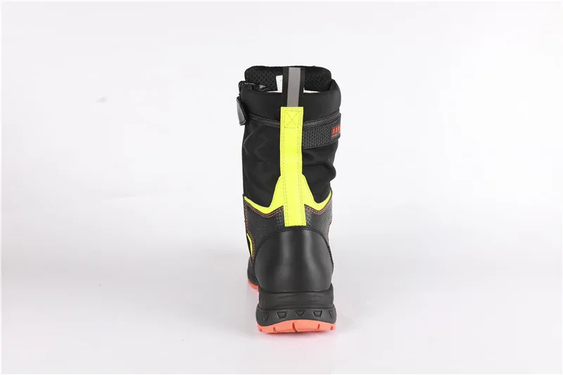 2021 New fashion steel toe steel midsole firefighter boot rescue rubber boot safety shoes
