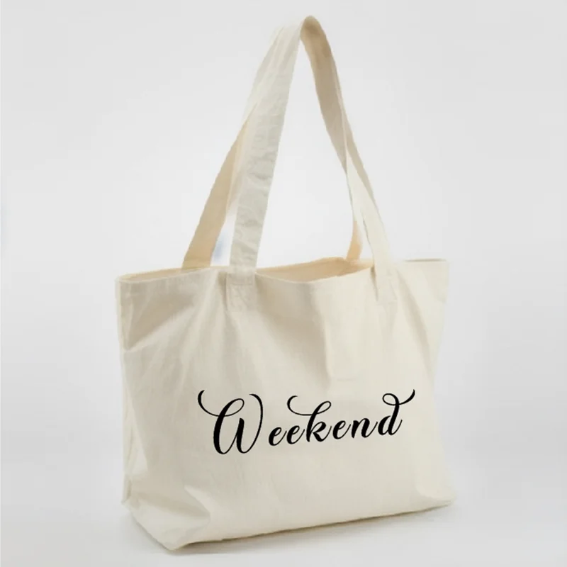 Reusable Grocery Shopping Cloth Bags Foldable canvas cotton tote bags walker shopper bag for women girl