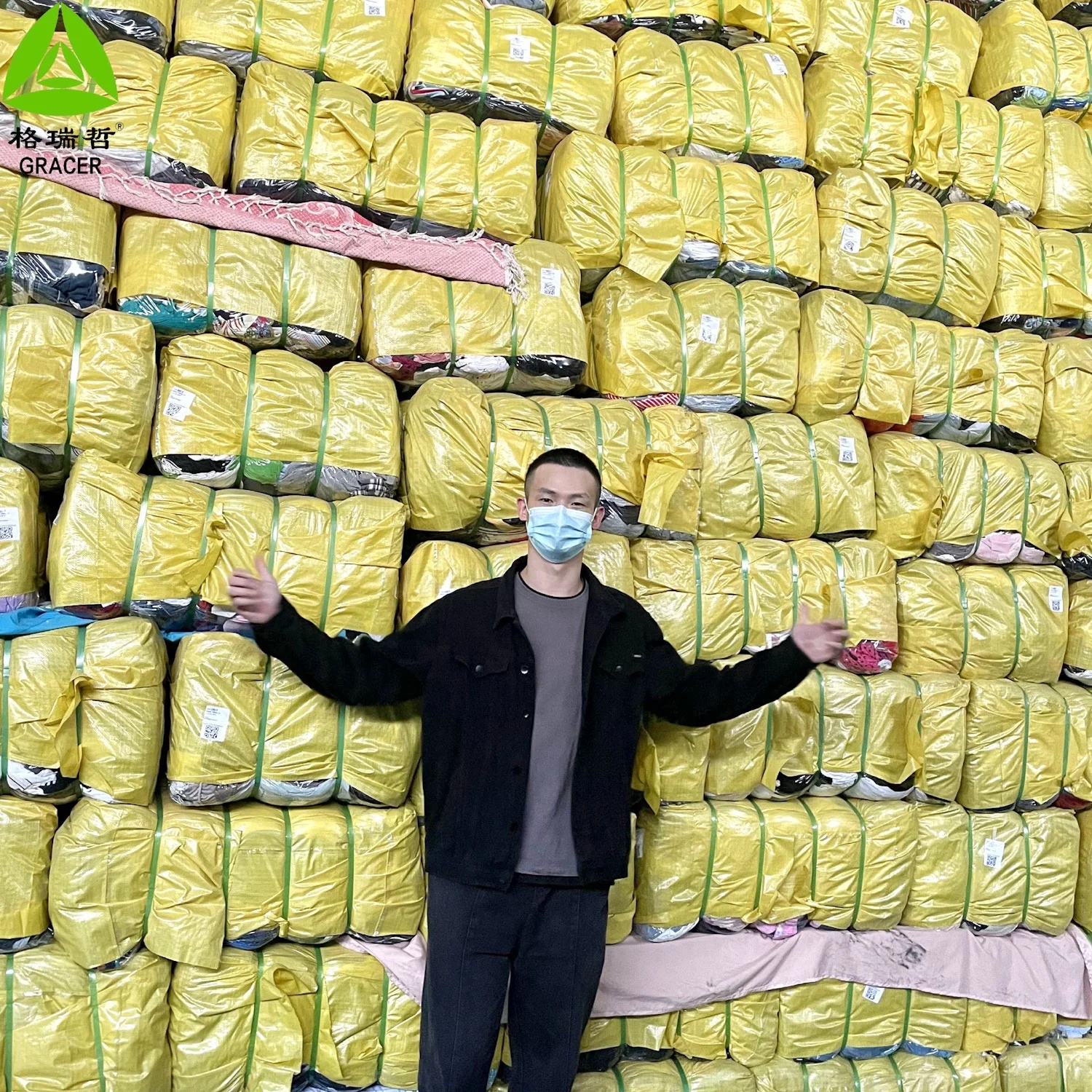 Branded Used Thick Hoody Sportswear Korean Bales Mixed Used Clothing 45kg Clothes Used Man Clothing