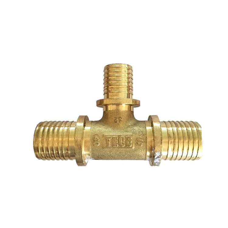 AVONFLOW High Quality Brass Pipe Fittings  Water Heating Fittings Tee Brass Fitting