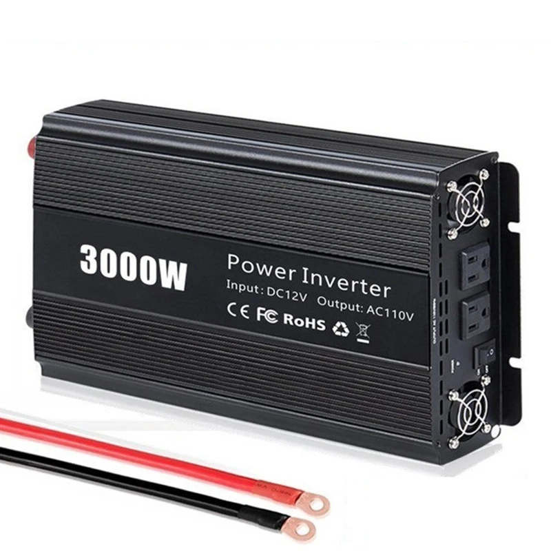 Shenpu 3000 Вт от 12 В до 220 В переменного тока Чистая Синусоидальная волна Инверторное зарядное устройство
