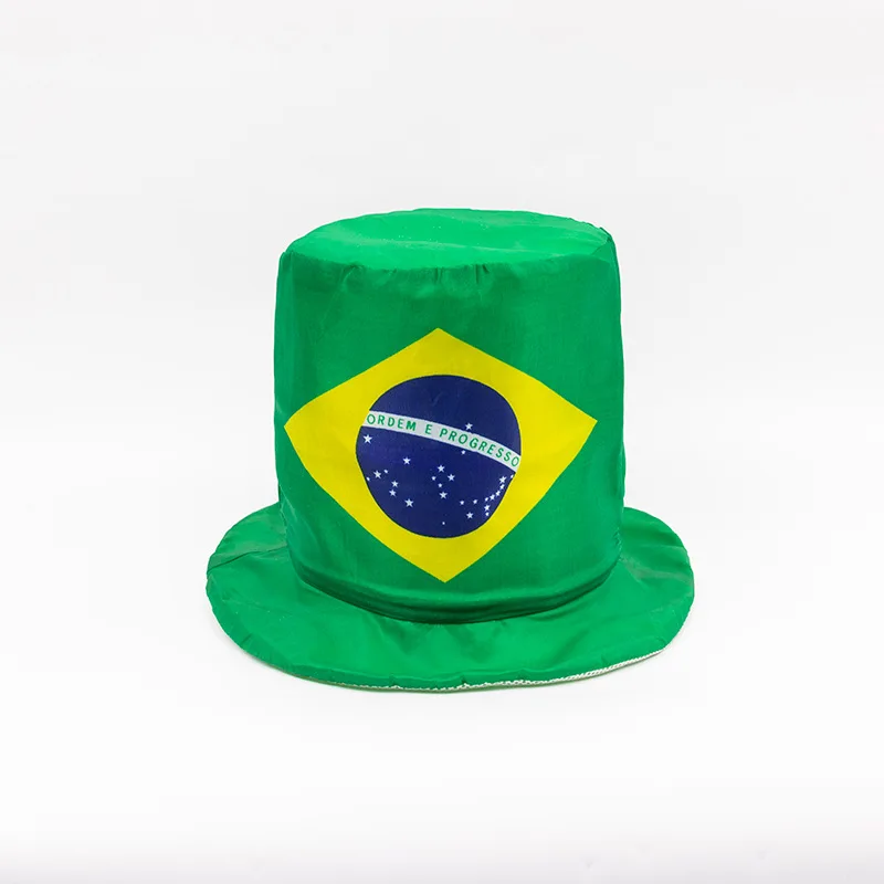 Custom 2022 Qatar World Cup Fans Accessories United States Spain Portugal High Hat Foam Flag Hat Caps Manufacturers