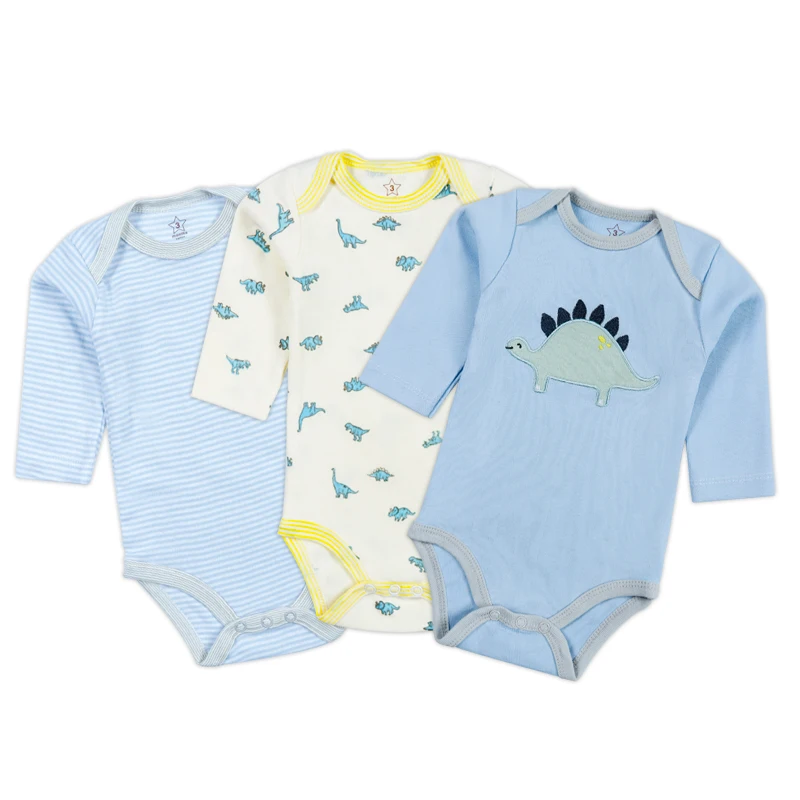 Wholesale Newborn baby long sleeve bodysuits Clothes Romper set baby clothes for boys and girls 6-24m Cotton Baby Onesie Factory