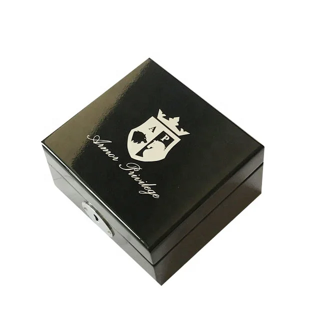 custom design piano lacquer finish dubai wooden watch gift box