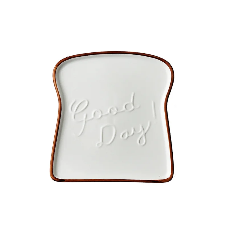 AL Japanesee Houseware Dinning Dinnerware Custom Ring Steak Bread Use Restaurant Ceramic Plates Set