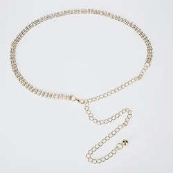 Custom oem china gift iron waistband wholesale fashion light weight chain belt for women