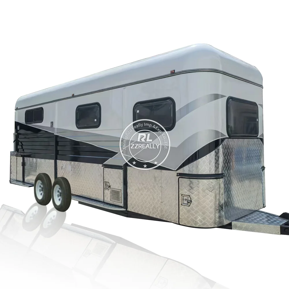 2024 High Quality 2 Horse 3 Horse Float Made In China Australia Standard Luxury Horse Float Trailer