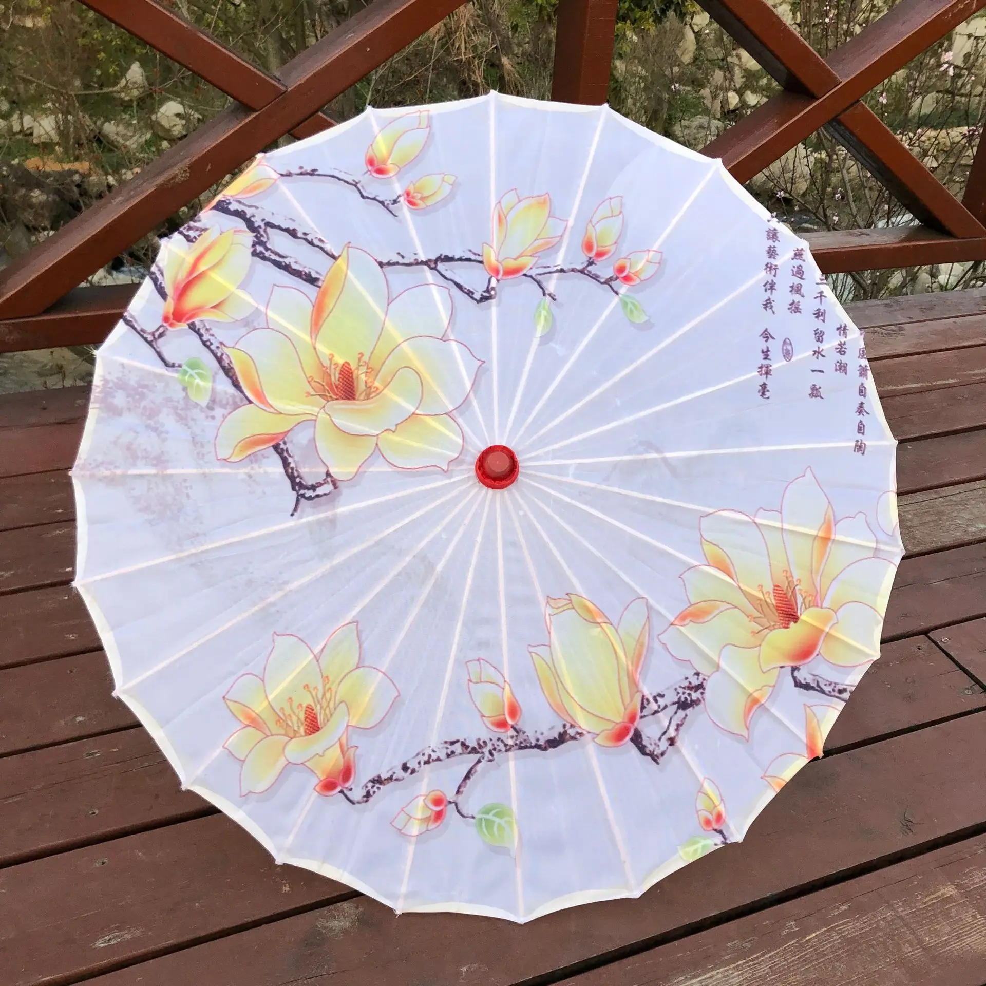 Chinese traditional handmade parasol folded oil paper umbrellas