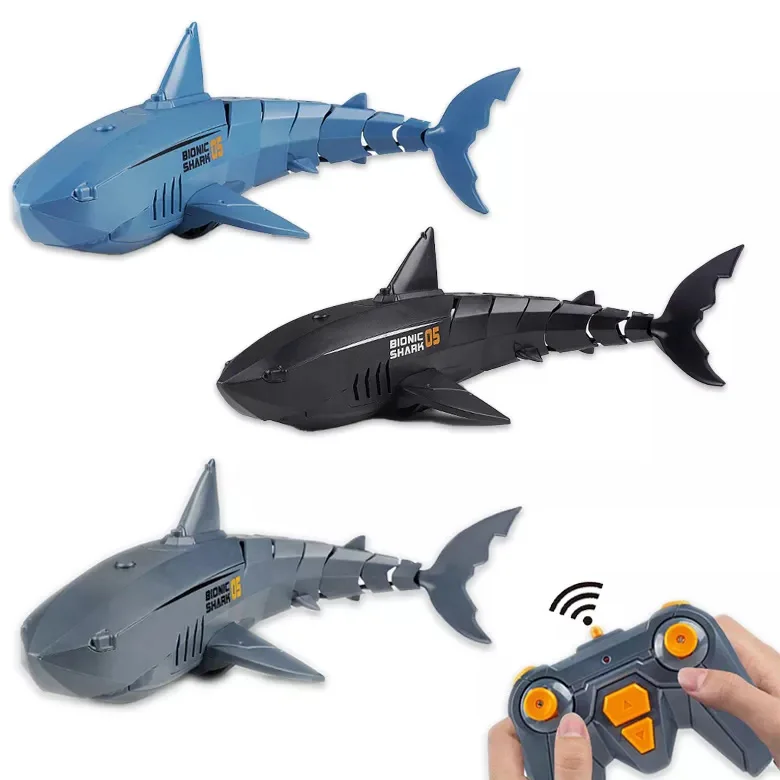 Toys Shark Remote Control Toy 2.4g Remote Control Simulation Shark Boat Underwater Rc Electric Racing Boat
