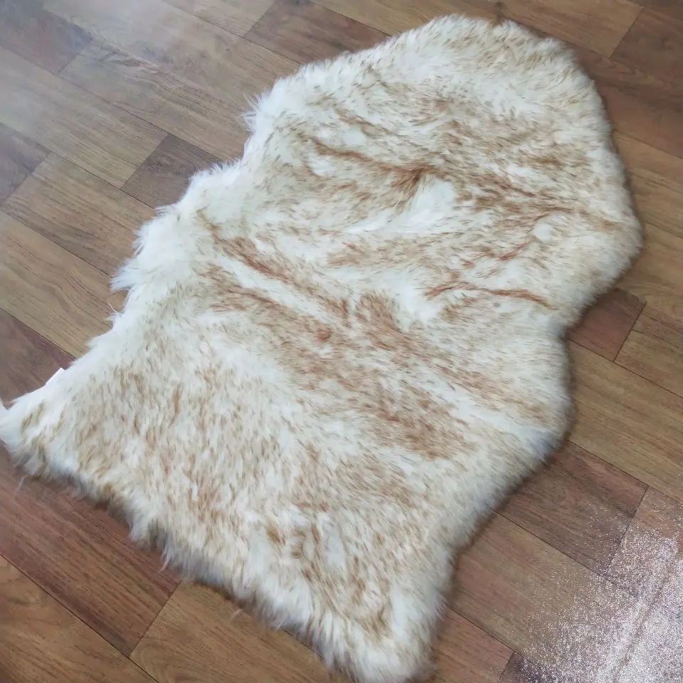 Factory manufacture directly hot sale luxury faux sheepskin fur area rugs fake fur carpets