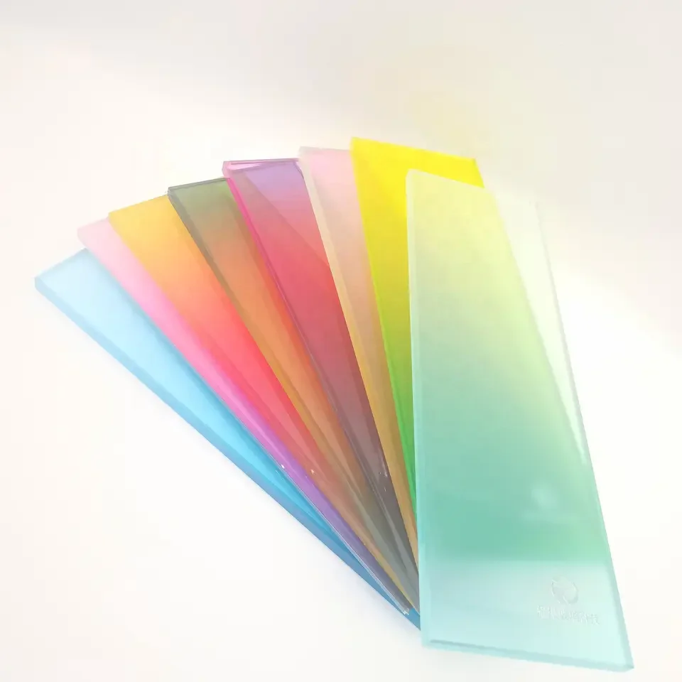 Colored glass Wholesale High Quality Flat Laminated Tempered Glass 4mm-19mm Clear Sheet Float Tempered Plain Glass