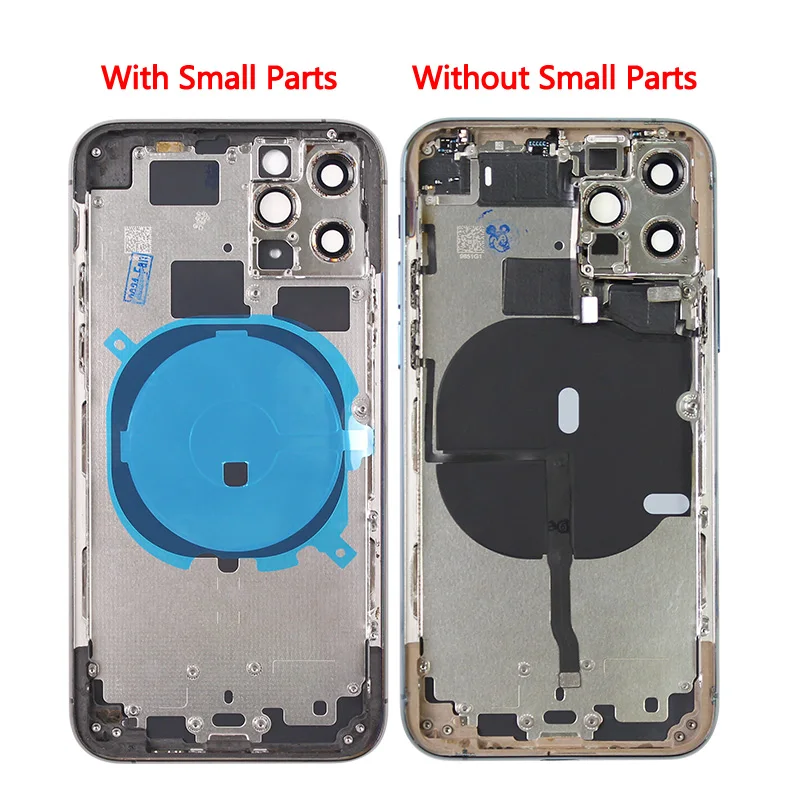 Задний корпус для iPhone 11 11Pro Max стеклянный полная крышка аккумулятора с мелкими