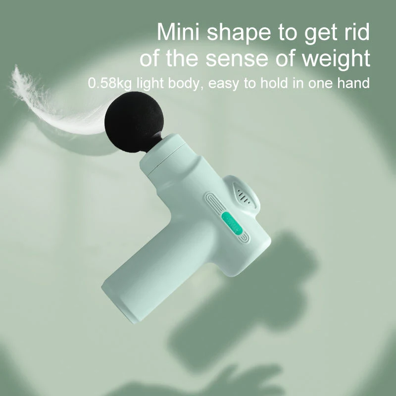 Factory Low Price Powerful Handheld Portable Quiet Sports Deep Muscle Tissue Vibration Fascial Mini Massage Gun