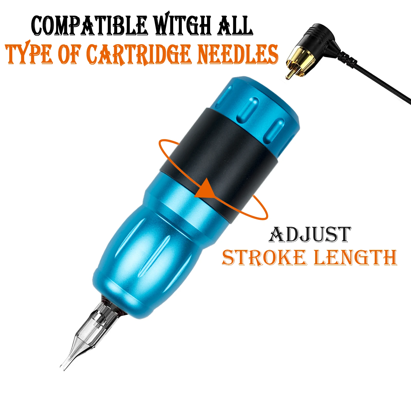 Набор для татуировок начинающих тату-палочка перо ротационная машинка набор ручек тату-чернила трафарет бумага и футляр переноски