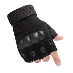2022 Outdoor Tactical sleeve Half Finger Sports Climbing Rubber Hard Knuckle Hand Protector