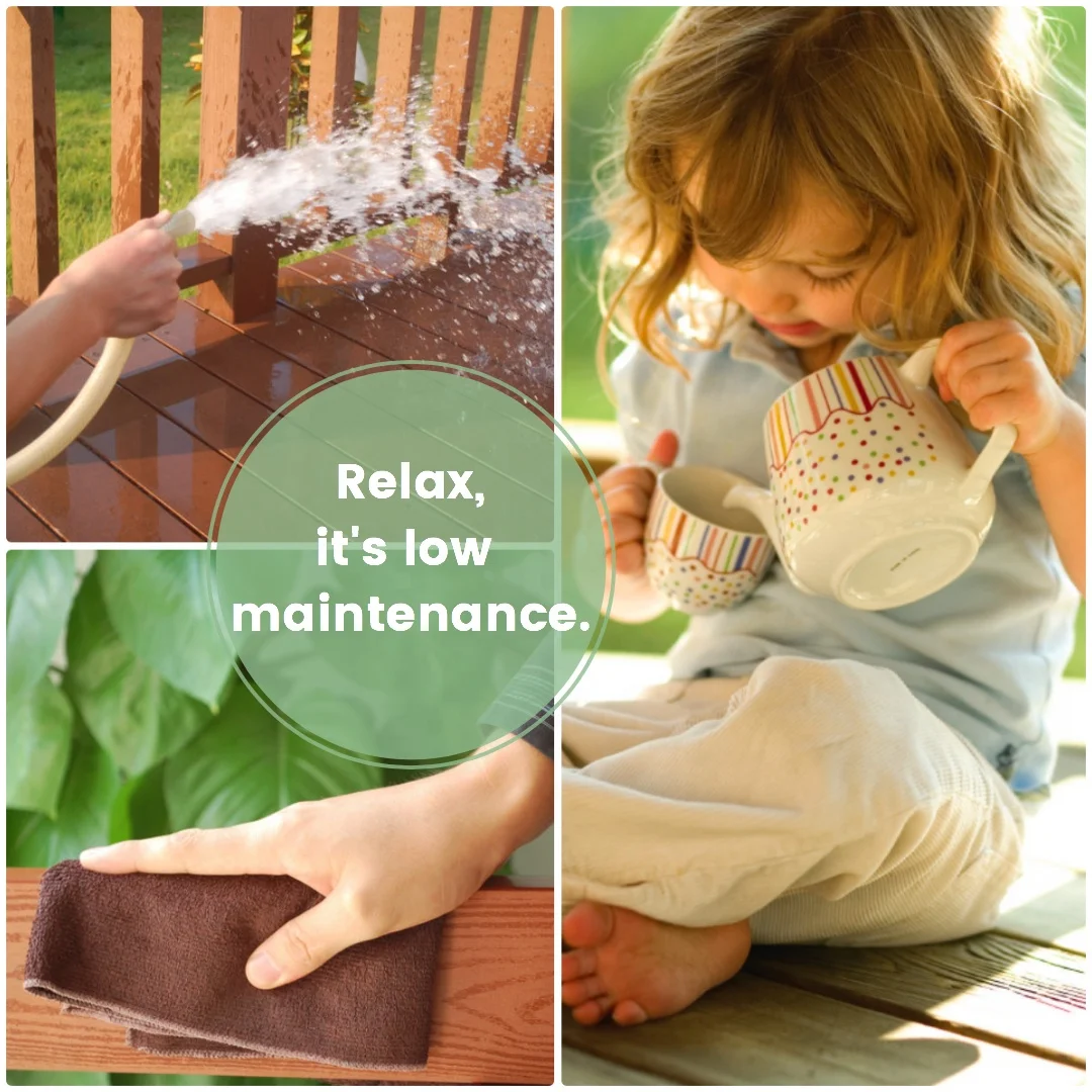 Anti-UV Long Life WPC Wood Grain Deck 3D Embossed Deep Embossing WPC Composite Decking