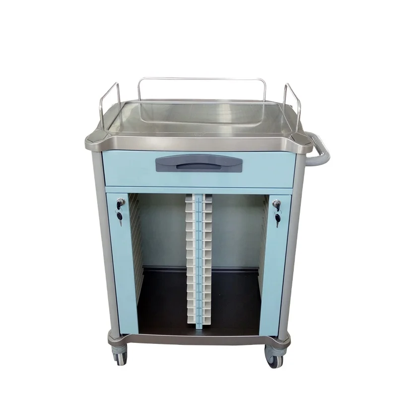 European Standard  Qualified   Hospital&Clinic  Medical record  trolley Hospital cart