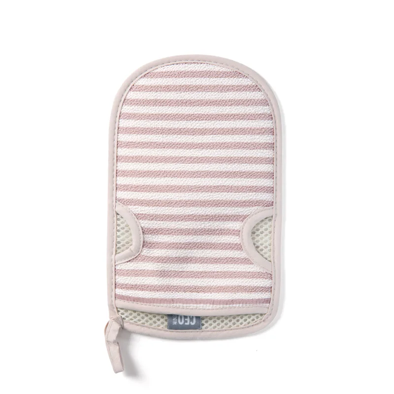 Body massage bath shower stripe exfoliating bath scrubber glove