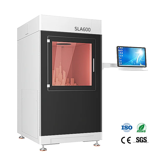 Промышленный 3D-принтер SLA 600 мм с большим объемом сборки и высокой точностью для создания сложных прототипов производства