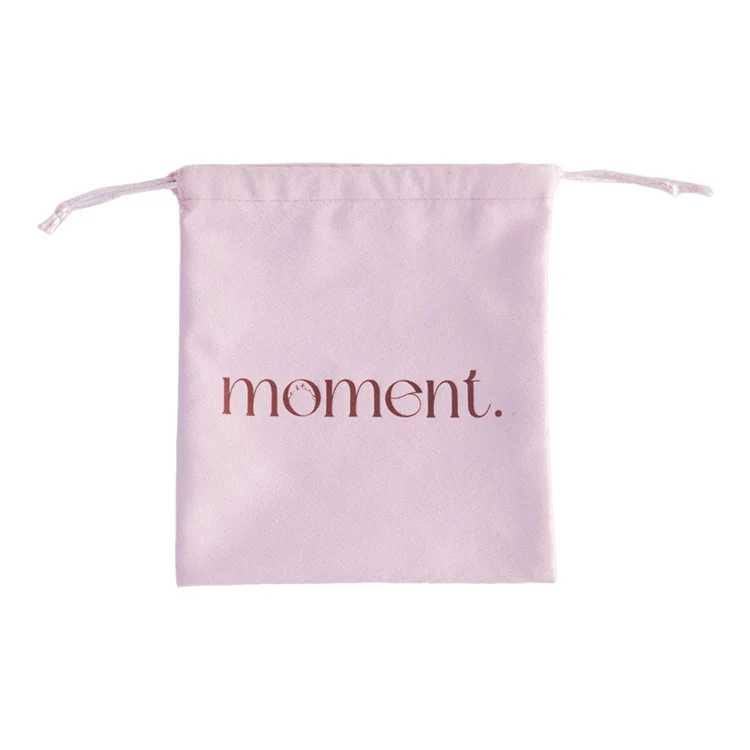 2024 New Custom Logo Fashion Drawstring Jewelry Pouch Velvet Bag Jewelry Gift Dust Packaging Drawstring Pouch