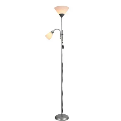 Modern style white black living room LED standing lamp simple design adjustable reading floor lamp