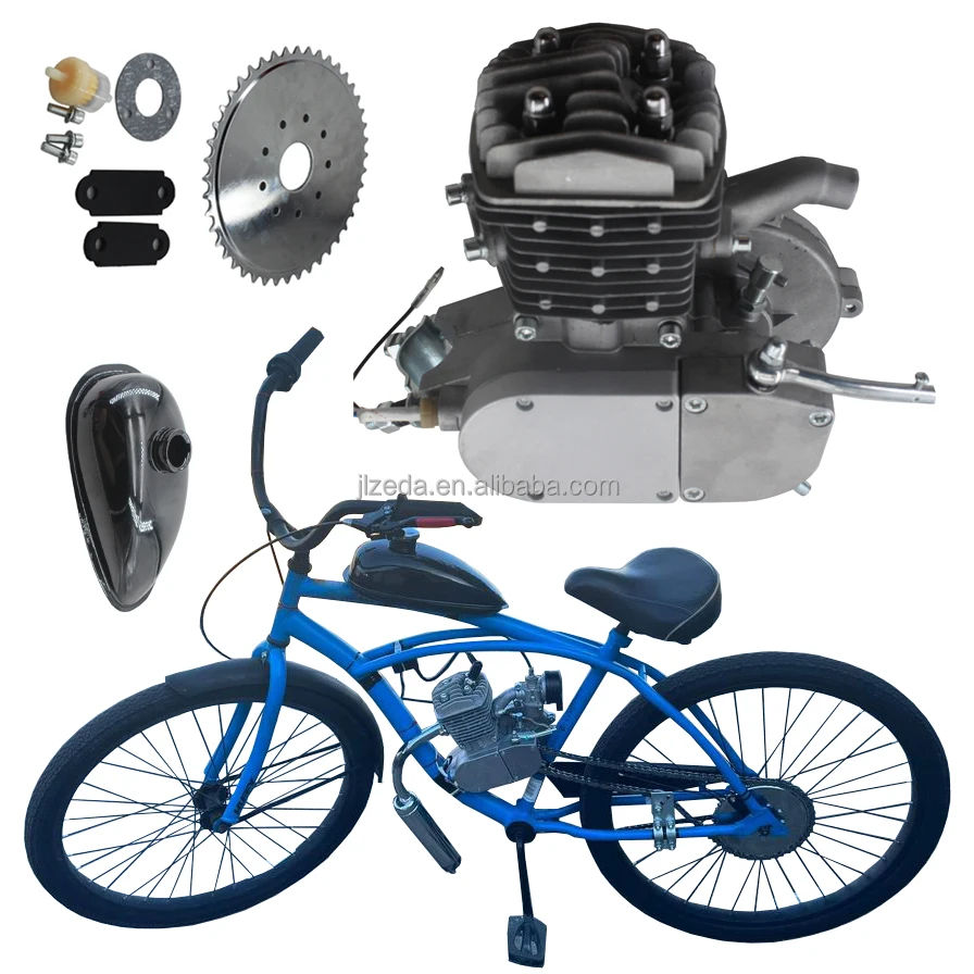 DIY велосипедный мотор 2 темпа 80cc 100cc газовый двигатель велосипед