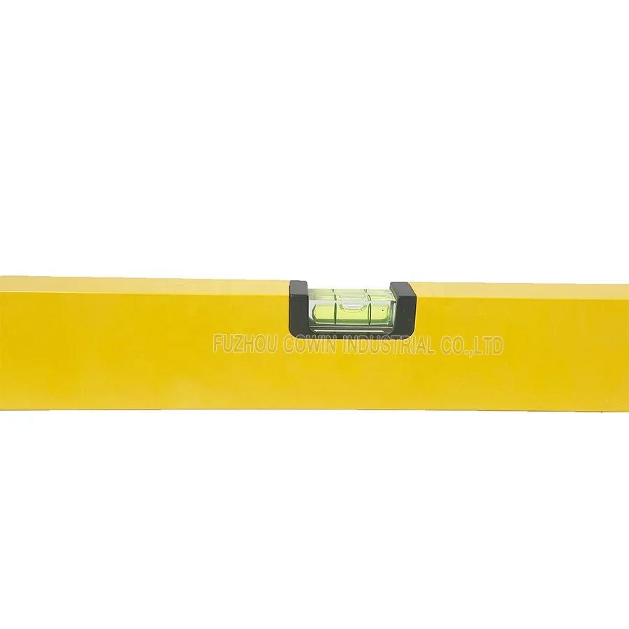 High accuracy 600mm box beam level I beam Spirit level with 3 transparent vials