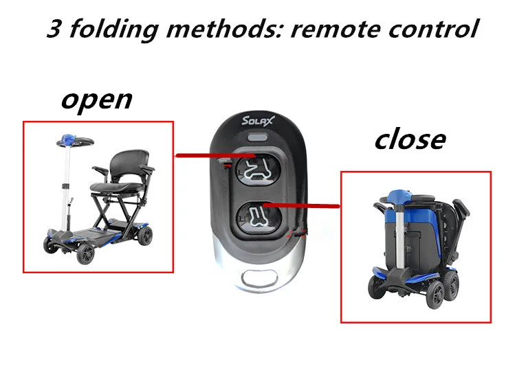 CE approved high quality 24V 10AH lithium battery power PG controller automatic folding mini electric scooter