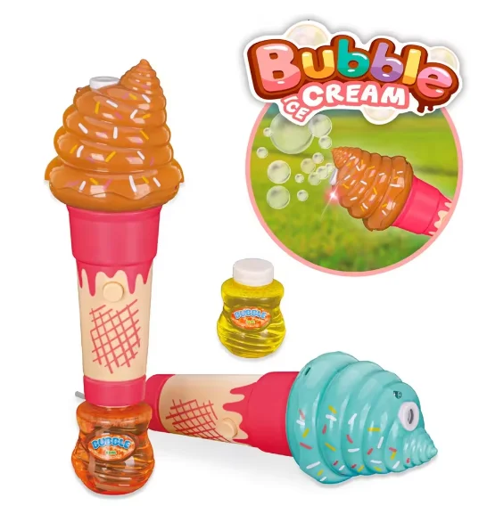 Newest Design hot selling shantou candy Cartoon Ice Cream Toy Bubble toy
