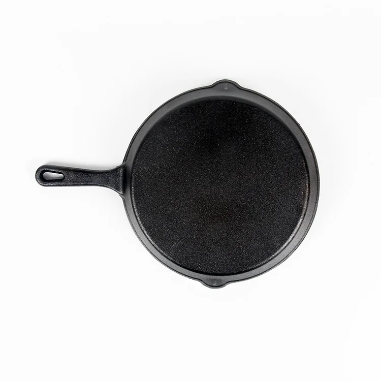 Чугунная глубокая кухонная посуда Frypan с предварительно