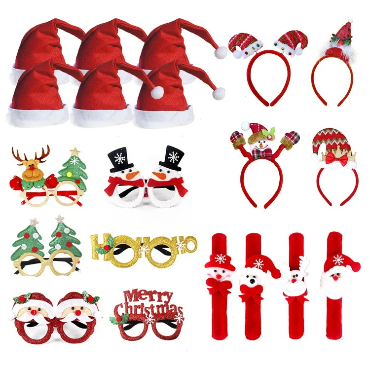 Factory Wholesale Home Euro-American Festive Party 3D Christmas Glasses With Decoration Supplies
