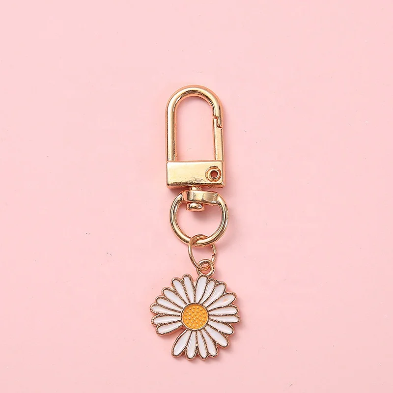 Custom Cute Character Keychain Metal Soft Enamel Beads Chain Keychain