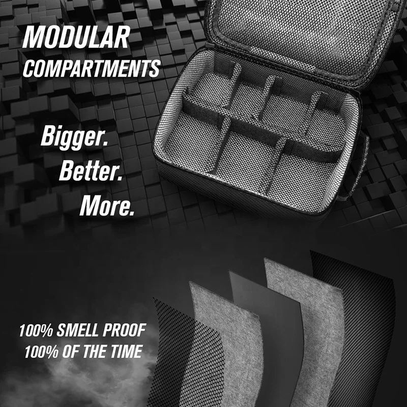 Mergeboon custom smoking stash bag smell proof with combination lock smell proof bag